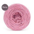 KOKONEK_Merino GLOW MG08 - Zgaszony róż + cekiny róż / 400 m / 3+1 nitki - GOTOWY