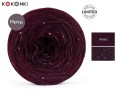 KOKONEK_Merino GLOW MG10 - Wino + cekiny wino / 400 m / 3+1 nitki - GOTOWY