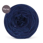 KOKONEK_Merino GLOW MG11 - Granat + cekiny granat / 400 m  / 3+1 nitki - GOTOWY