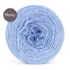 KOKONEK_Merino GLOW MG12 - Jasny niebieski + cekiny błękit / 400 m / 3+1 nitki - GOTOWY