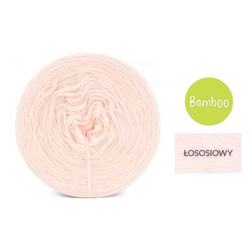 KOKONEK Bamboo - łososiowy, 4 nitki, 1200 m, 240 g - GOTOWY