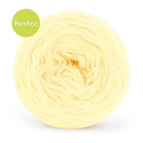 KOKONEK_Bamboo - masełkowy / 4 nitki / 400 m / 80 g - GOTOWY