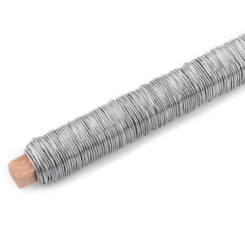 Drut dekoracyjny 0,65 mm / 100 g / nikiel
