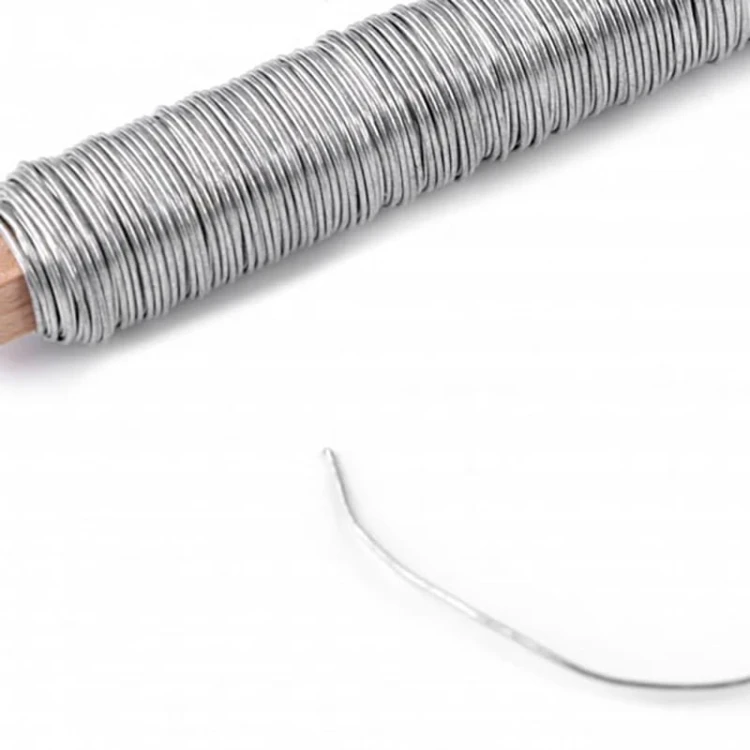 Drut dekoracyjny 0,65 mm / 100 g / nikiel