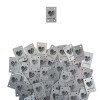 Metka plastik "Rękodzieło" / srebrny / 20 x 30 mm