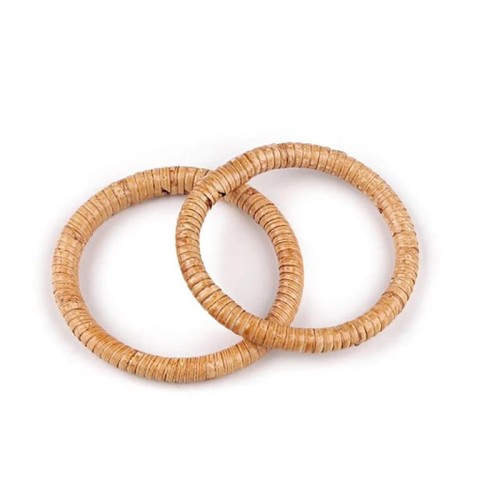Uchwyty / obręcze do torby rattanowe / 10 cm / komplet 2 szt / 930596