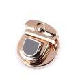 Zapięcie do torebki / metal / różowe złoto i czerń / 30 x 34 mm / 930695
