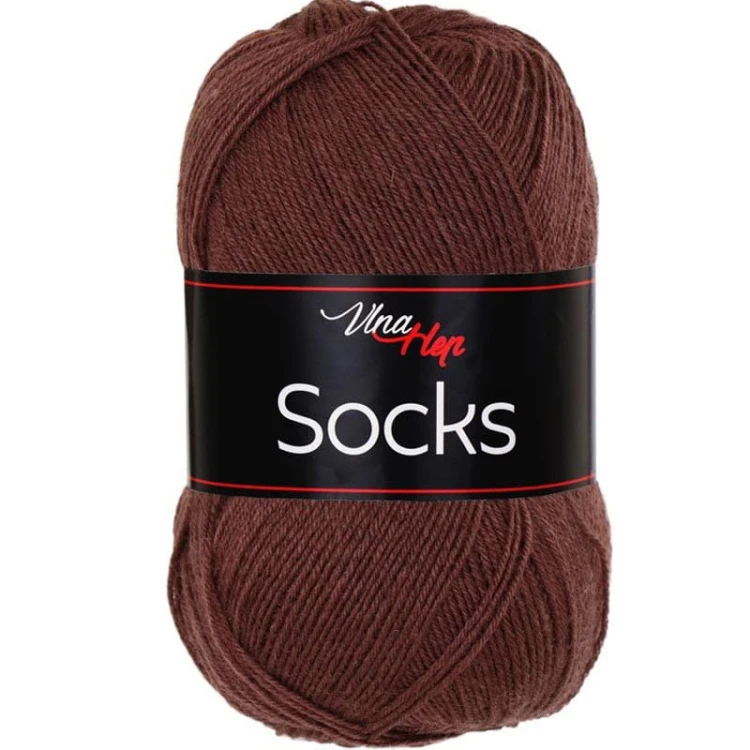 Włóczka skarpetkowa Vlna-Hep Socks 61058 / brązowy