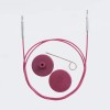 Wymienne żyłki do drutów KnitPro Swivel 360° fioletowe obrotowe 150 cm