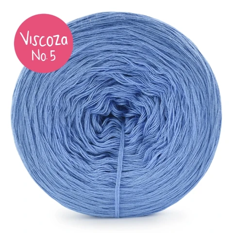 Włóczka KOKONKI Visco no. 5 - niezapominajka / 5 nitek / 400 m / 125 g - GOTOWY