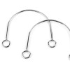 Uchwyty / rączki do torby / metalowe / nikiel / 14 x 11 cm / 2 szt / 930641