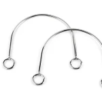 Uchwyty / rączki do torby / metalowe / nikiel / 14 x 11 cm / 2 szt / 930641