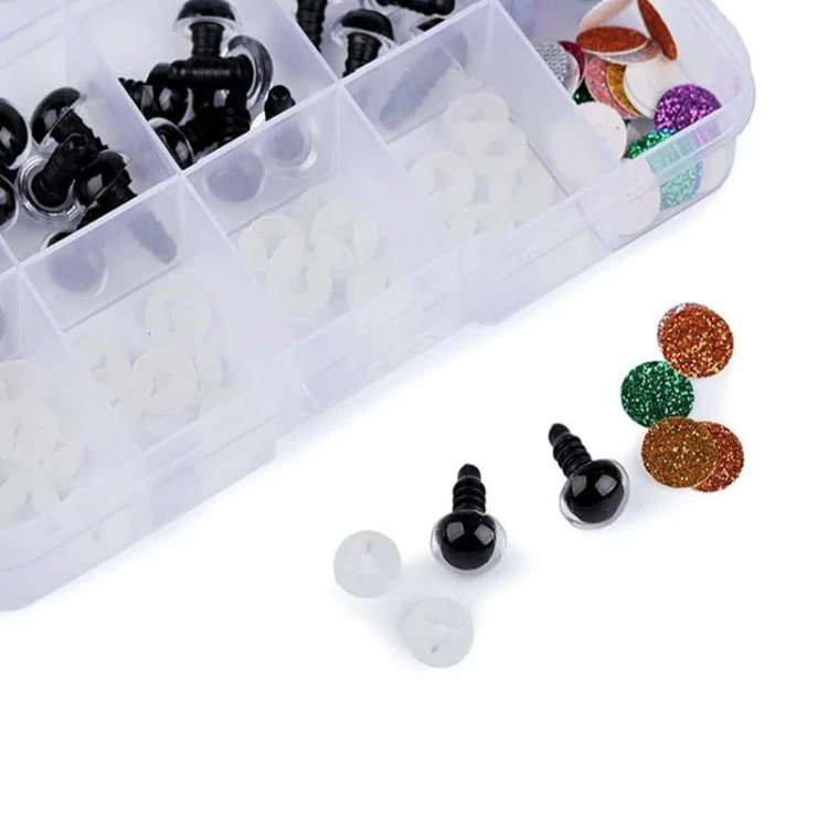 Zestaw oczy brokatowe do zabawek 10 mm / 930732