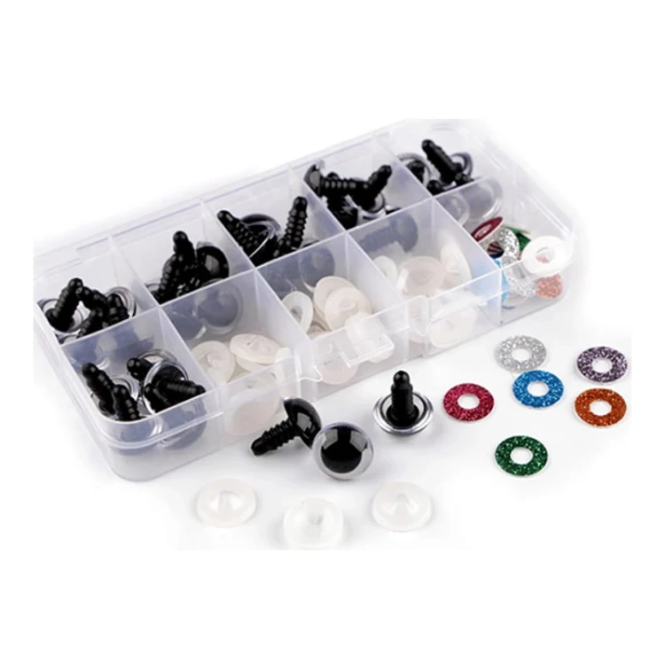 Zestaw oczy brokatowe do zabawek 16 mm / 930733