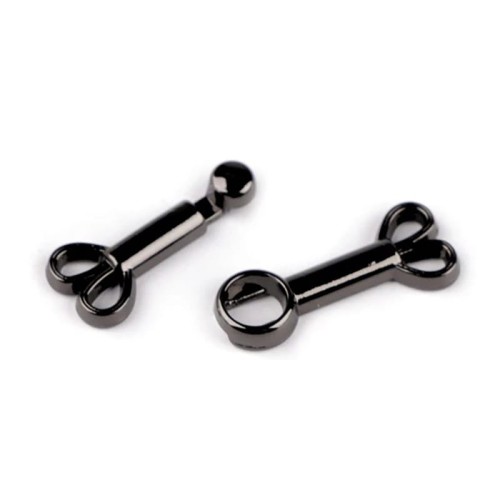 Zapięcie ozdobne / czarny nikiel / 10 x 40 mm / 1 szt / 930741