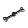 Zapięcie ozdobne / czarny nikiel / 10 x 40 mm / 1 szt / 930741