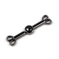 Zapięcie ozdobne / czarny nikiel / 10 x 40 mm / 1 szt / 930741