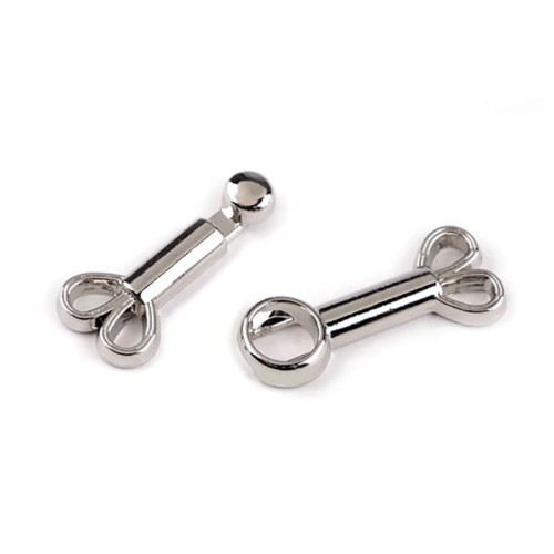 Zapięcie ozdobne / nikiel / 10 x 40 mm / 1 szt / 930741