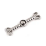 Zapięcie ozdobne / nikiel / 10 x 40 mm / 1 szt / 930741