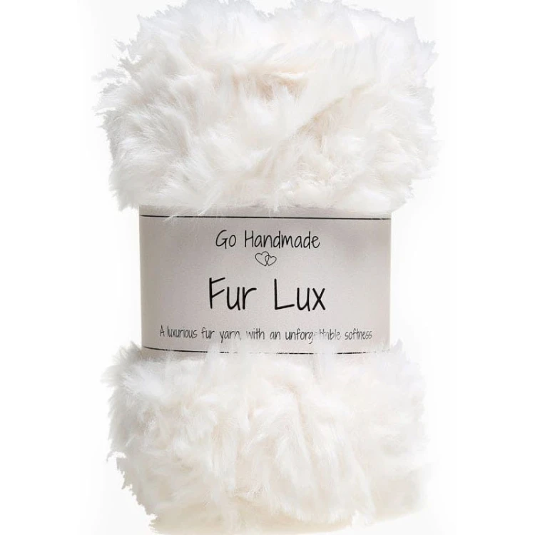 Włóczka Go Handmade Fur Lux 17660 / złamana biel