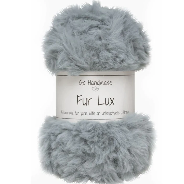 Włóczka Go Handmade Fur Lux 17662 / jasny szary