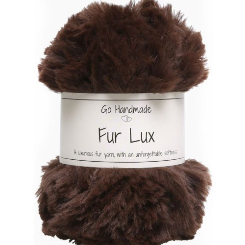 Włóczka Go Handmade Fur Lux 17691 / czekolada