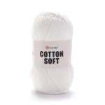 Włóczka YarnArt Cotton Soft 01 / biały naturalny