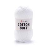 Włóczka YarnArt Cotton Soft 62 / biel optyczna