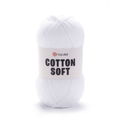 Włóczka YarnArt Cotton Soft 62 / biel optyczna