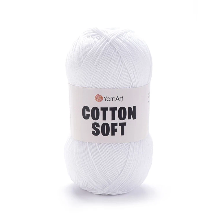 Włóczka YarnArt Cotton Soft 62 / biel optyczna