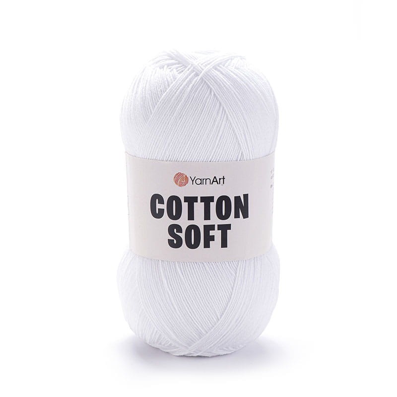 Włóczka YarnArt Cotton Soft 62 / biel optyczna