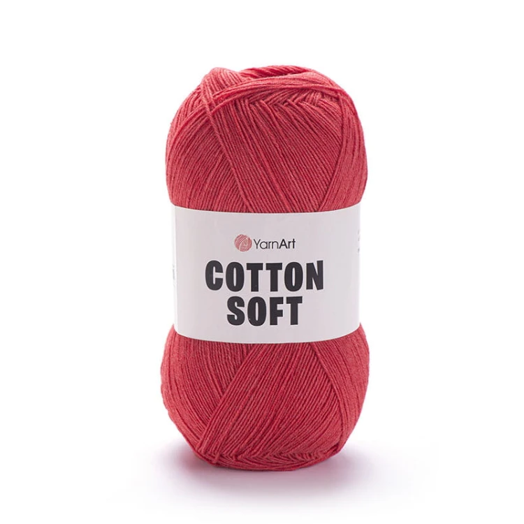 Włóczka YarnArt Cotton Soft 26 / koralowa czerwień