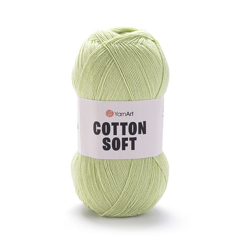 Włóczka YarnArt Cotton Soft 11 / jasna zieleń
