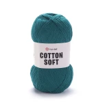 Włóczka YarnArt Cotton Soft 63 / ciemny szmaragd