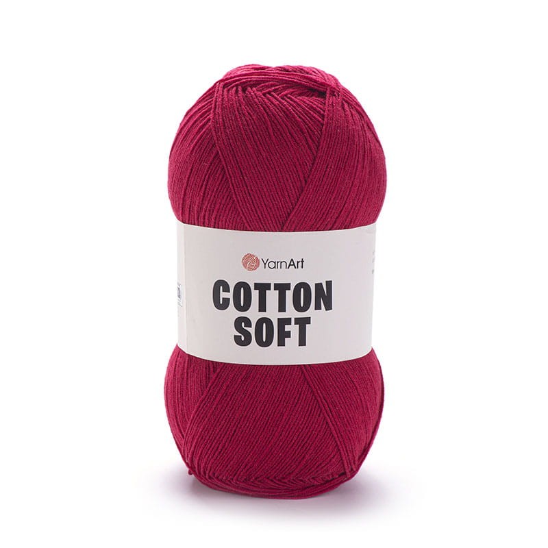Włóczka YarnArt Cotton Soft 51 / malinowa czerwień