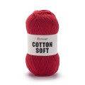 Włóczka YarnArt Cotton Soft 90 / intensywna czerwień