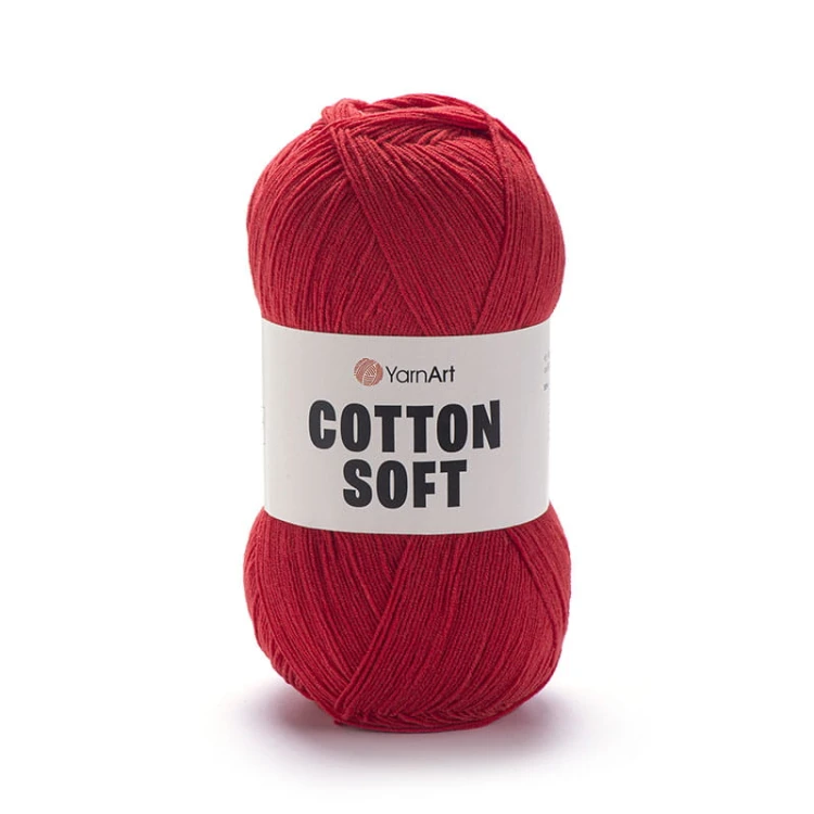 Włóczka YarnArt Cotton Soft 90 / intensywna czerwień