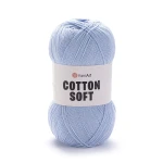Włóczka YarnArt Cotton Soft 75 / błękit