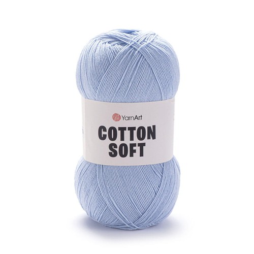 Włóczka YarnArt Cotton Soft 75 / błękit