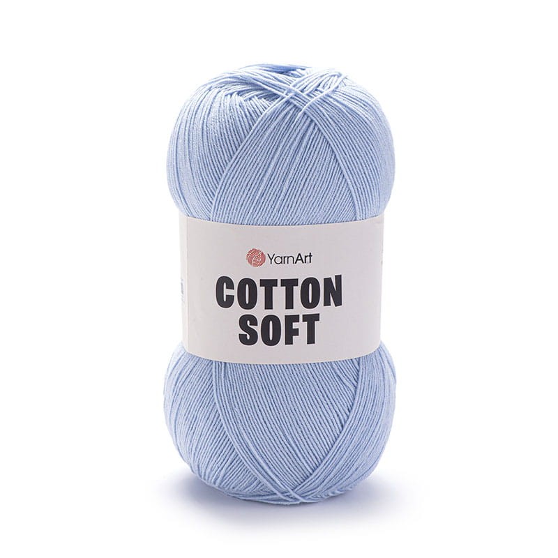 Włóczka YarnArt Cotton Soft 75 / błękit