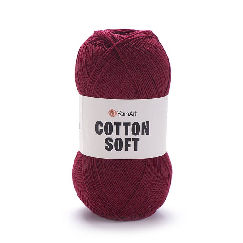 Włóczka YarnArt Cotton Soft 66 / burgund