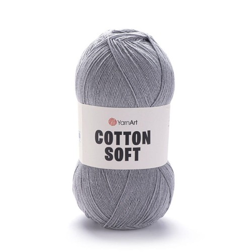 Włóczka YarnArt Cotton Soft 46 / szary