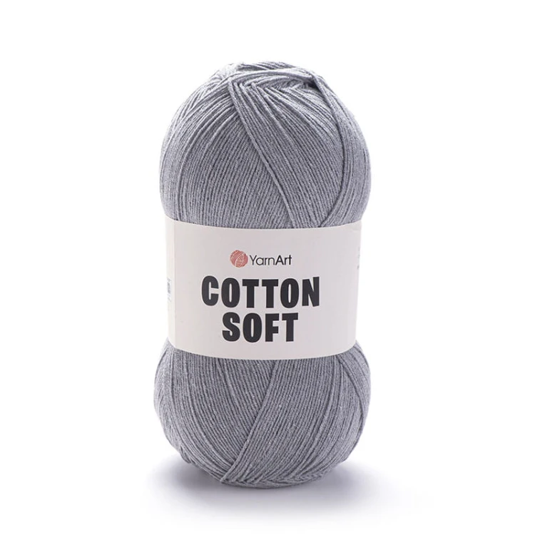Włóczka YarnArt Cotton Soft 46 / szary