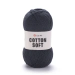 Włóczka YarnArt Cotton Soft 28 / ciemny szary melanż
