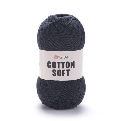 Włóczka YarnArt Cotton Soft 28 / ciemny szary melanż