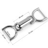 Zapięcie ozdobne z otworem do przewlekania / nikiel / 25 x 70 mm / 18 mm / 1 szt / 930710