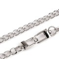 Łańcuszek do torebki z karabińczykiem / 8 mm / 125 cm / nikiel / 930722