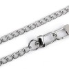 Łańcuszek do torebki z karabińczykiem / 6 mm / 125 cm / nikiel / 930953