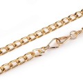 Łańcuszek do torebki z karabińczykiem / 12 mm / 125 cm / złoty / 930721