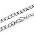 Łańcuszek do torebki z karabińczykiem / 12 mm / 125 cm / nikiel / 930721